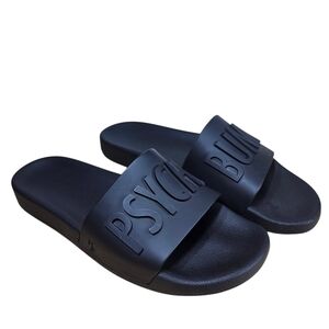 Psycho Bunny Black Slide Sandals